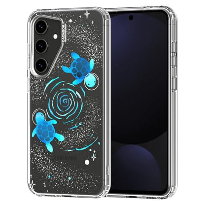 MOSNOVO Case for Samsung Galaxy S24 FE, [Buffertech 6.6ft Military-Grade Drop Protection] [Anti Peel Off Tech] Clear TPU Bumper Phone Case Cover Design - Space Turtle - color: Clear - Space Turtle, size: Samsung Galaxy S24 FE