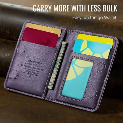 Defencase for Magsafe Wallet Magnetic Card Holder RFID Blocking, Purple - color: Fashion Purple