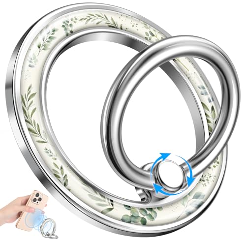 Magnetic Phone Ring, Compatible with MagSafe Phone Grip, Green Grass - color: Green Grass