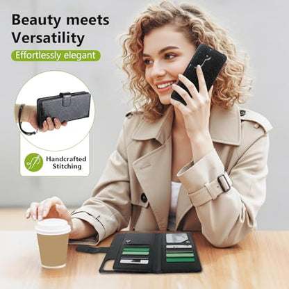 Varikke for Samsung Galaxy S26 Wallet Case Magnetic Detachable, Black - color: Black, size: Galaxy S26 6.3"