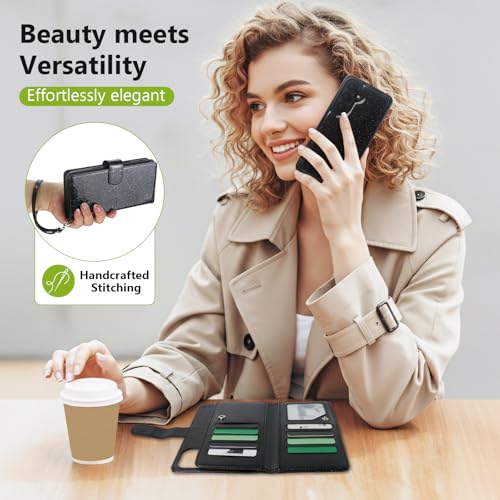 Varikke for Galaxy S26+/Plus Wallet Case Magnetic Detachable, Black - color: Black, size: Galaxy S26+/S26 Plus 6.7"