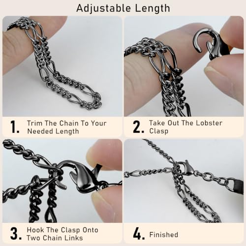 Phone Strap With Wallet,Adjustable Phone Lanyard Crossbody,Black - color: Black