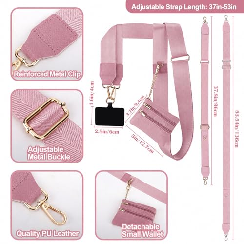 XANGNIER Clip and Go Strap for Phone with Wallet Crossbody,Multicolor 26 - color: Multicolor 26