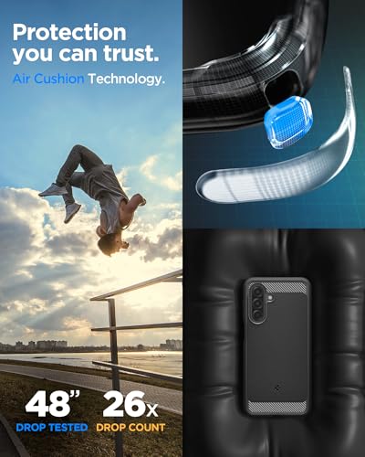 Spigen for Galaxy A17 5G Case, Rugged Armor [Military-Grade Protection] - Matte Black - size: Galaxy A17 5G