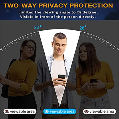 2+2 Pack for Samsung Galaxy S25 Ultra Screen Protector Privacy Film [Not Glass] With Camera Lens Protector, Easilier Fingerprint Unlock, Anti-Spy Flexible,Full Coverage，Anti-Scratch Shock-Resistant - size: S25 Ultra