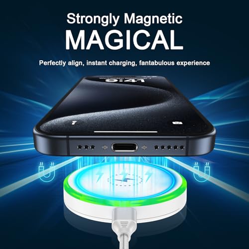 Wireless Charger 25W Fast Magnetic Charger for Google Pixel 11 Pro Fold 10A - color: White-W
