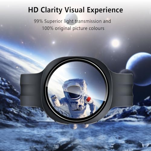 6-Pack Tempered Glass for Samsung Galaxy Watch 9 44mm Watch Screen Protector, 9H Hardness HD Clear Anti-Scratch Tempered Glass Protection Film for Galaxy Watch9 44mm, Bubble Free Anti Scratch - size: Galaxy Watch 9 44mm
