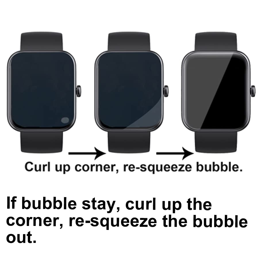 Compatible with GRV FC1 1.83” Smartwatch, 3D Screen Protectors, 3 Piece, Full Coverage, Anti-shatter, 3DFC1P72