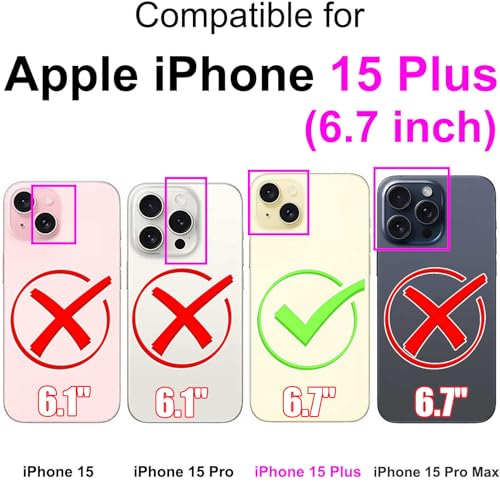for iPhone 15 Plus Wallet case, Rose Gold-Butterfly | 3 Card Holders, Kickstand, Shockproof TPU Shell, PU Leather, Magnetic Closure, Protective Flip Folio Cover, Women - color: 6