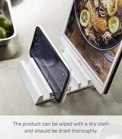 YAMAZAKI Home Tower Multi Device Phone & Tablet Stand Charging Station - Aluminum