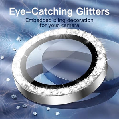 JETech Camera Lens Protector for iPhone 16 Pro/16 Pro Max, Silver, 1 Set - color: Silver