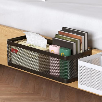 Bedside Caddy Shelf for Bunk Bed, Black, L11in*W4.9in*H3.93in - color: Black, size: L11in*W4.9in*H3.93in