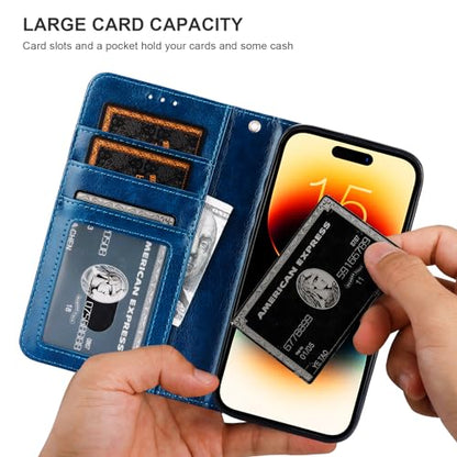 Bocasal for MagSafe Wallet Case Card Holder for iPhone 15 Pro, Blue - color: Blue for MagSafe