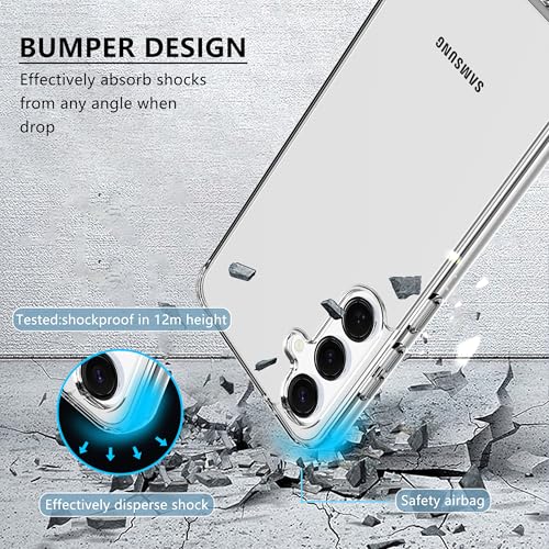 Anoowkoa Designed for Samsung Galaxy S25 Plus Case.Galaxy S25+ TPU Clear Cover Phone case（Anti Yellowing）[Military-Grade Shockproof ].Ultra-Thin .Drop-Proof（Clear） - color: Samsung Galaxy S25 Plus