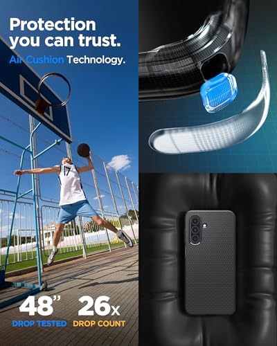 Spigen Liquid Air Designed for Galaxy A26 5G Case (2025) [Military-Grade Protection] - Matte Black - size: Galaxy A26 5G