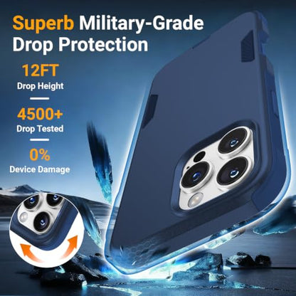 jaroco Magnetic for iPhone 16 Pro Max Case Heavy Duty Rugged Dual-Layer Blue - color: Blue, size: iPhone 16 Pro Max