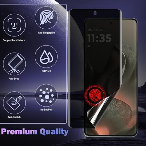 For Motorola Edge 2025 Privacy Screen Protector (2 Pack) - size: Motorola Edge 2025