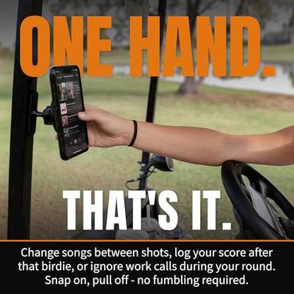 DESERT FOX GOLF Magnetic Golf Cart Phone Holder Mount for iPhone Android