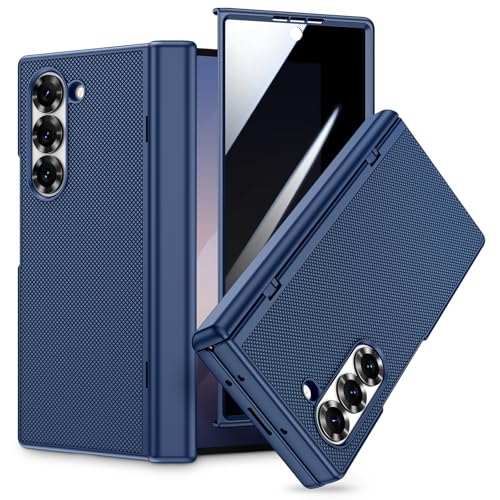 VEGO for Samsung Galaxy Z Fold 6 Case with Privacy Screen Protector Blue - color: Blue
