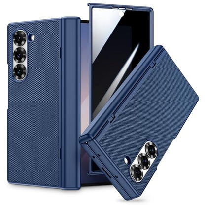 VEGO for Samsung Galaxy Z Fold 6 Case with Privacy Screen Protector Blue - color: Blue