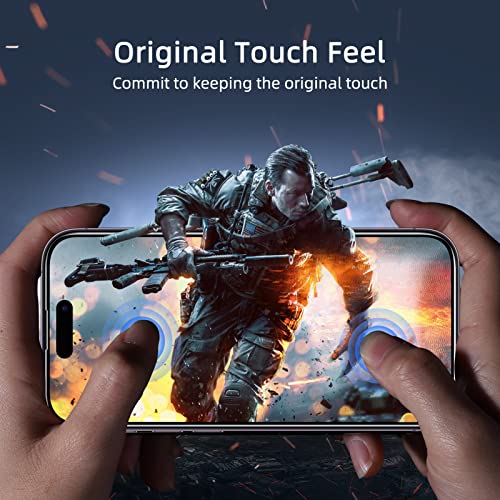 ruwa Privacy Screen Protector for iPhone 14 Pro [2-Pack][6.1 Inch] Display Tempered Glass Film with Easy Installation Frame, Ultra HD, 9H Hardness, Scratch Resistant, Case Friendly, Full Coverage - size: for iPhone 14 Pro-6.1 inch 2-Pack