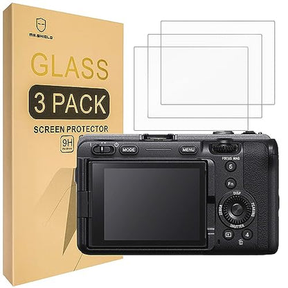 Mr.Shield Tempered Glass Screen Protector For Sony Alpha FX3 ILME-FX3/FX3A | 3-Pack Japan Glass with 9H Hardness