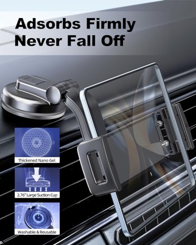 Z Fold 8 Car Mount Accessories, Secure Clamp, Suction Cup - style: Dash