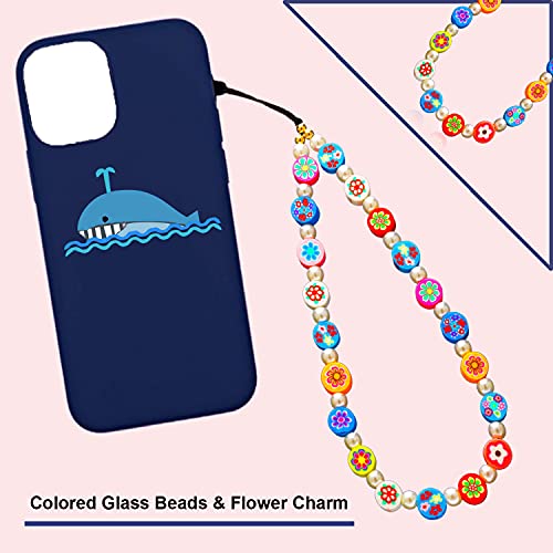 6PCS Beaded Phone Charms Strap Fruit Star Faux Pearl Rainbow Beads Phone Chains Beaded Lanyard for Camera Key Wallet Valentines Day Gifts for Her Women - style: Style6-3