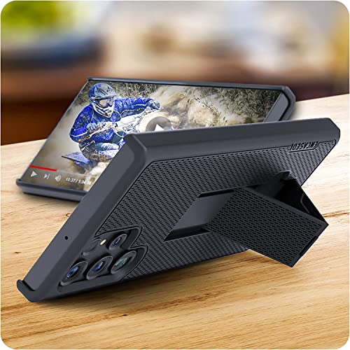 DuraClip Designed for Samsung Galaxy S22 Ultra Belt Clip Case, Slim Phone Case with Holster (S22 Ultra) - size: S22 Ultra