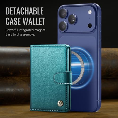 for Magsafe Magnetic Phone Wallet Card Holder, Elegant Green - color: Elegant Blue Green