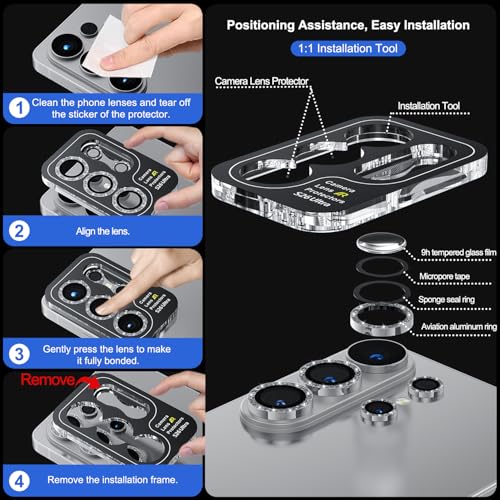 WSKEN for Samsung Galaxy S26 Ultra Camera Lens Protector - Ultra Thin - color: Glitter