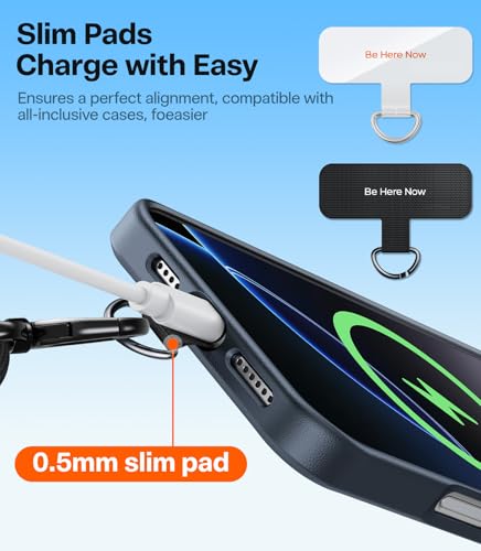 TORRAS Phone Lanyard Crossbody w/Hanging Loops, 2 Phone Tether Tabs, Black - color: 1-black