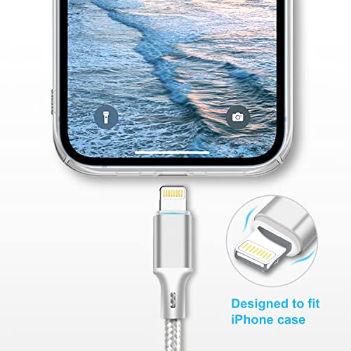 USB C to Lightning Cable, 5 Pack PD Fast iPhone Charger Cord (Silver) - color: Silver, style: USB-C to L