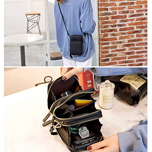 Touch Screen Phone Bag,Crossbody Cellphone Purse RFID Blocking Card Holder Wallet Small Shoulder Bags for Women