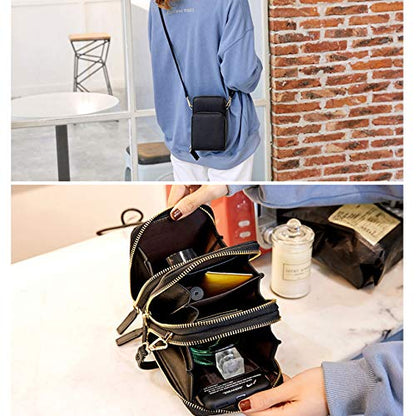 Touch Screen Phone Bag,Crossbody Cellphone Purse RFID Blocking Card Holder Wallet Small Shoulder Bags for Women