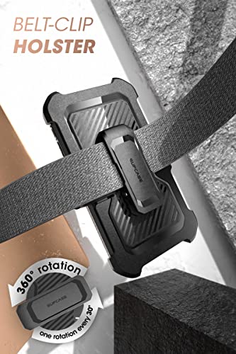 SUPCASE for iPhone 14 Case with Stand & Belt-Clip (Unicorn Beetle Pro), [Built-in Screen Protector] [Military-Grade Drop Protection] Heavy Duty Rugged Phone Case for iPhone 14 / iPhone 13, Guldan | Built-in Kickstand, 360° Rotating Belt Clip, Full-Body Ru