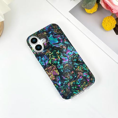 AIGOMARA Magnetic for iPhone 17 Case, Abalone Opalescent Shell - color: Abalone-Round, size: iPhone 17
