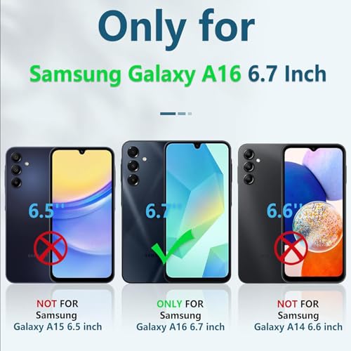 Battery Case for Galaxy A16/A17, Upgraded 10000mAh Battery Pack Rechargeable Charger Case with Wireless Charging Compatible for Galaxy A16 A17(6.7 inch) External Battery Charging Cover (Black) - size: Galaxy A16