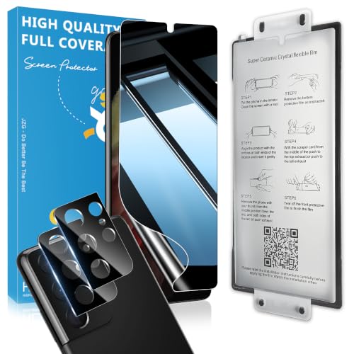 2 Pack for Samsung Galaxy S21 Ultra Privacy Screen Protector - Ceramic Film - size: 6.8-inch