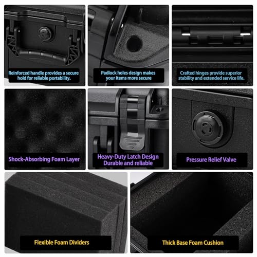QINGUANG Graded Card Storage Box, Card Case with 4 Foam Dividers - size: 2 Rows standard