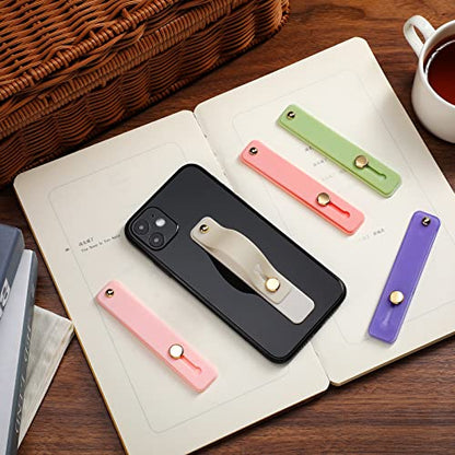 Weewooday 12 Pcs Phone Finger Strap, Bright Colors - color: Bright Colors