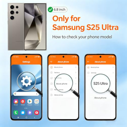 Lunivop for Samsung Galaxy s25 Ultra Case Hard [Compatible with Magsafe Wireless Charging] Yellowing Resistant Magnetic Cover Clear para S 25 Ultra 6.9 '' 5G 2025 Rugged Best Phone Cases Light Blue - color: Light Blue, size: Compatible with Samsung Galaxy