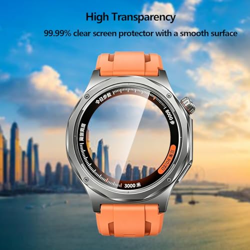 5 Pack Tempered Glass for OnePlus Watch 4 Screen Protector,9H Hardness,Ultra Resistant,Anti-Fingerprints,No Bubbles,HD-Clear,Full Coverage Watch Film for One Plus Watch 4 - color: OnePlus Watch 4