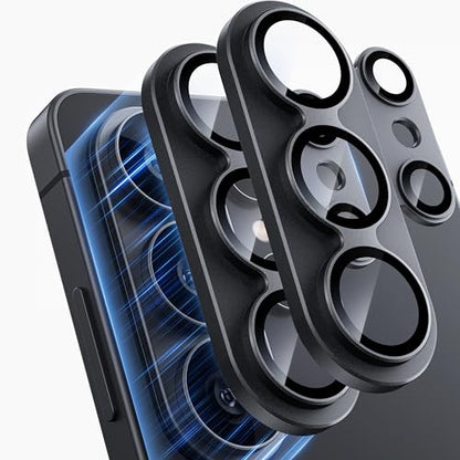 WSKEN for Samsung Galaxy S26 Ultra Camera Lens Protector - Full Coverage - color: Black+Black