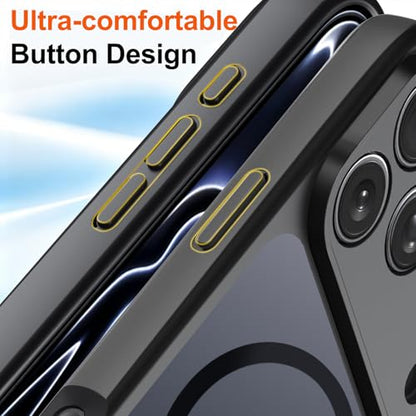 TZGZT Magnetic Case for iPhone 17 Pro Max, Compatible with MagSafe, Black - color: Black, size: iPhone 17 Pro Max