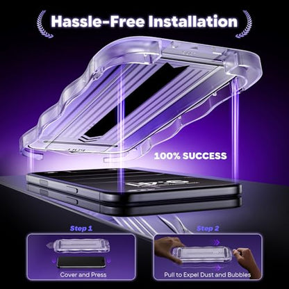 GolbinBox for iPhone Air Screen Protector Tempered Glass, [12FT Military-Grade Shatterproof] [9H Hardness] Full Coverage Film for iPhone 17Air 6.5", 2 Pack - size: iPhone 17 Air-6.5inch
