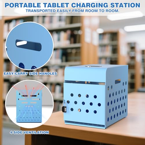 POCHAR 8-Unit Charging Cabinet for Chromebooks & Tablets Up to 14" Screens - size: 8 Chromebooks/Laptops