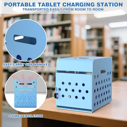 POCHAR 8-Unit Charging Cabinet for Chromebooks & Tablets Up to 14" Screens - size: 8 Chromebooks/Laptops