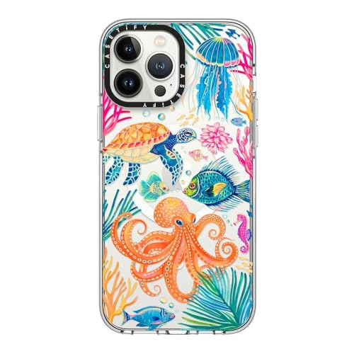 CASETiFY for iPhone 13 Pro Max Case - Impact Clear Compatible with MagSafe | Not Yellowing | 6.6 ft. 3x Military Grade Drop Protection | Under the Sea 2 by Grace Andersson | Clear - color: Under the Sea 2, size: Iphone 13 Pro Max (6.7")
