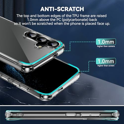 DEERLAMN Clear Case for Samsung Galaxy S26 Plus, Military Grade Drop Protection Anti-Scratch Transparent Ultra Slim Non-Yellowing Shockproof Protective Phone Cover (Clear) - size: Samsung Galaxy S26 Plus